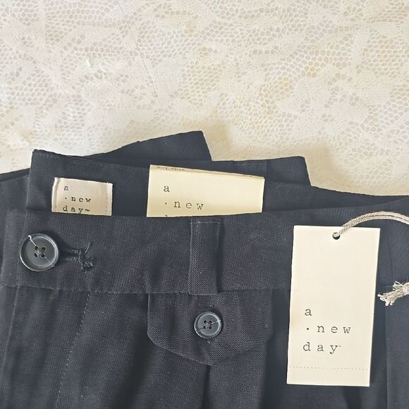 Black Dress Pants with Classic Wide-Leg Design NWT - Picture 4 of 9